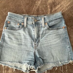 Levi's Light Blue Denim Cutoff Shorts